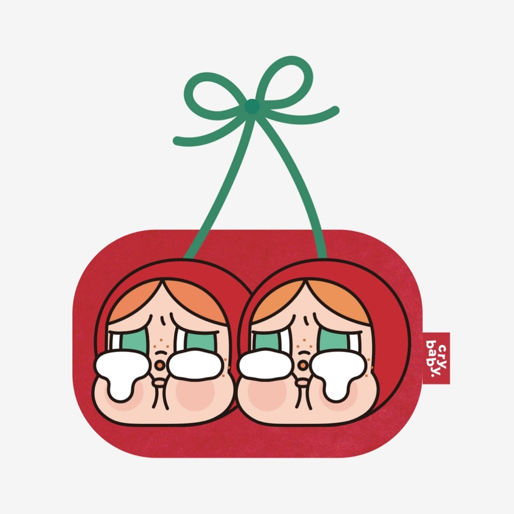 Pop Mart Crybaby Love You Cherry Much Storage Bag Pendant